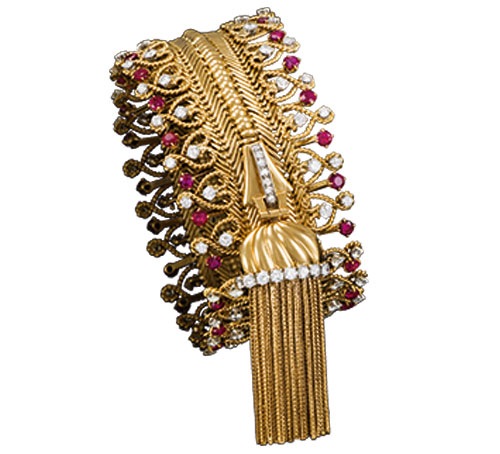 Kalung ritsleting yang bisa diubah menjadi gelang, 1954